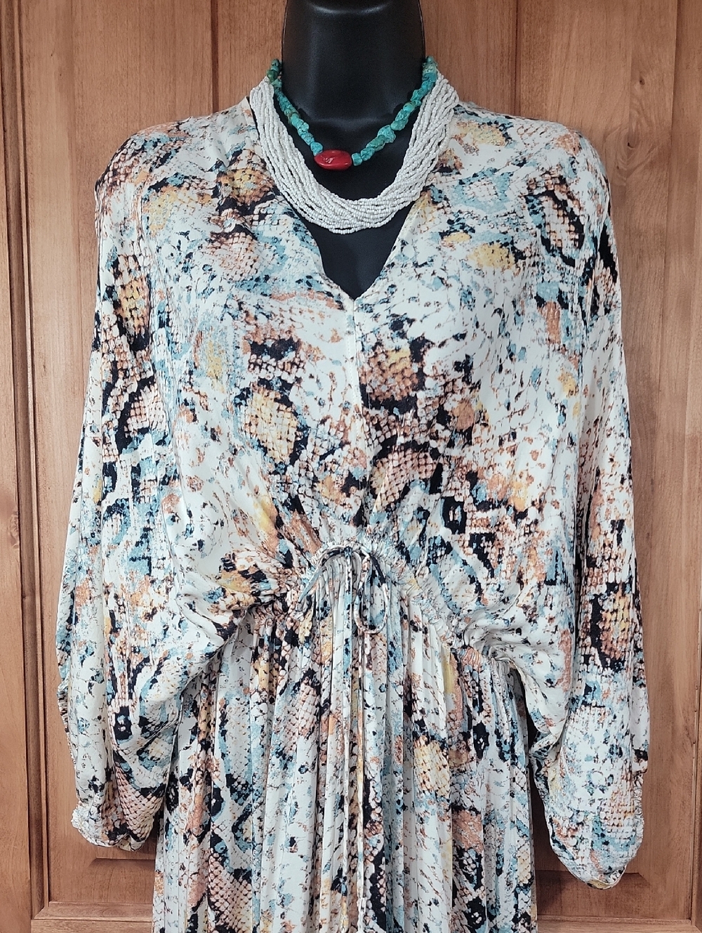 Lascana Pastel Reptile Print Maxi Dresss